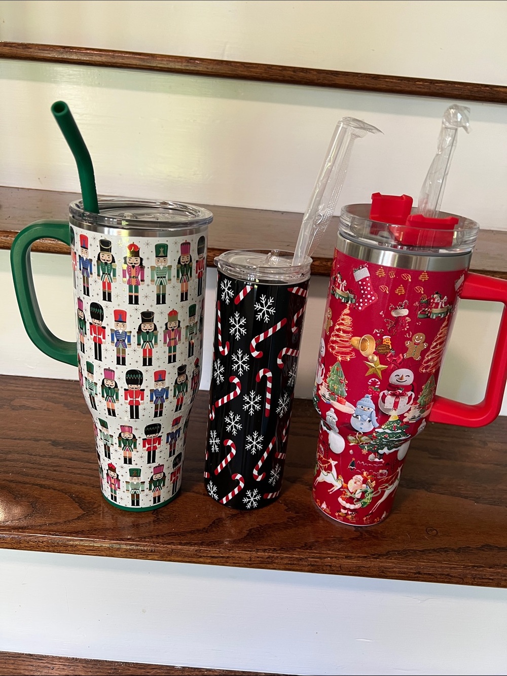 3 Holiday Stainless Steel Tumblers